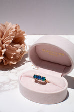 Load image into Gallery viewer, 9ct Opal Triplet Three Stone Ring