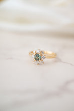 Load image into Gallery viewer, 9ct Gold 0.43ct Australian Parti Sapphire & Diamond Ring TDW 0.40ct, 
Delross Design Jewellers, Brisbane Jewellers, Custom Brisbane Jewellers, Brisbane Jewellery Repairs, Chermside West Jewellers