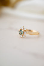 Load image into Gallery viewer, 9ct Gold 0.43ct Australian Parti Sapphire & Diamond Ring TDW 0.40ct, 
Delross Design Jewellers, Brisbane Jewellers, Custom Brisbane Jewellers, Brisbane Jewellery Repairs, Chermside West Jewellers