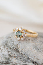 Load image into Gallery viewer, 9ct Gold 0.43ct Australian Parti Sapphire & Diamond Ring TDW 0.40ct, 
Delross Design Jewellers, Brisbane Jewellers, Custom Brisbane Jewellers, Brisbane Jewellery Repairs, Chermside West Jewellers