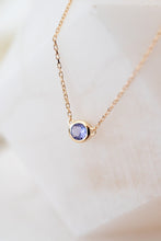 Load image into Gallery viewer, 9ct Gold 0.23ct Tanzanite Drop Necklace, 
Delross Design Jewellers, Brisbane Jewellers, Custom Brisbane Jewellers, Brisbane Jewellery Repairs, Chermside West Jewellers