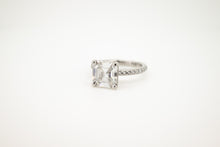 Load image into Gallery viewer, Platinum Moissanite Ring 3.26ct TW, Delross Design Jewellers, Chermside West Jewellers, Brisbane Custom Jewellers.