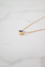 Load image into Gallery viewer, 9ct Gold 0.23ct Tanzanite Drop Necklace