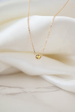Load image into Gallery viewer, 9ct Gold 0.35ct Australian Yellow Sapphire Drop Necklace, 
Delross Design Jewellers, Brisbane Jewellers, Custom Brisbane Jewellers, Brisbane Jewellery Repairs, Chermside West Jewellers