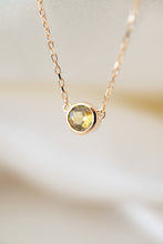 Load image into Gallery viewer, 9ct Gold 0.35ct Australian Yellow Sapphire Drop Necklace, 
Delross Design Jewellers, Brisbane Jewellers, Custom Brisbane Jewellers, Brisbane Jewellery Repairs, Chermside West Jewellers