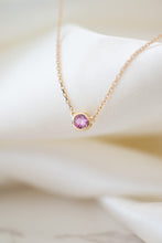 Load image into Gallery viewer, 9ct Gold 0.33ct Pink Sapphire Drop Necklace, 
Delross Design Jewellers, Brisbane Jewellers, Custom Brisbane Jewellers, Brisbane Jewellery Repairs, Chermside West Jewellers