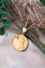 Load image into Gallery viewer, 22ct Gold 1901 Full Sovereign in 14ct Gold Setting Pendant