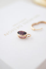 Load image into Gallery viewer, 9ct Gold 1.50ct Rhodolite Garnet Huggie Drop Earrings, 
Delross Design Jewellers, Brisbane Jewellers, Custom Brisbane Jewellers, Brisbane Jewellery Repairs, Chermside West Jewellers