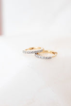Load image into Gallery viewer, 9ct Gold Diamond Huggie Earrings TDW 0.09ct, 
Delross Design Jewellers, Brisbane Jewellers, Custom Brisbane Jewellers, Brisbane Jewellery Repairs, Chermside West Jewellers
