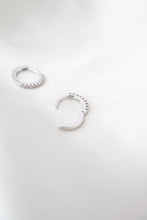 Load image into Gallery viewer, 9ct White Gold Diamond Huggie Earrings TDW 0.09ct, 
Delross Design Jewellers, Brisbane Jewellers, Custom Brisbane Jewellers, Brisbane Jewellery Repairs, Chermside West Jewellers