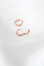 Load image into Gallery viewer, 9ct Rose Gold Diamond Huggie Earrings, 
Delross Design Jewellers, Brisbane Jewellers, Custom Brisbane Jewellers, Brisbane Jewellery Repairs, Chermside West Jewellers
