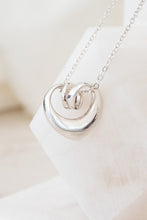 Load image into Gallery viewer, 925 Sterling Silver Georg Jensen Double Heart Pendant, Delross Design Jewellers, Brisbane Jewellers, Custom Brisbane Jewellers, Brisbane Jewellery Repairs, Chermside West Jewellers