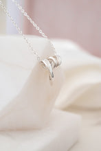 Load image into Gallery viewer, 925 Sterling Silver Georg Jensen Double Heart Pendant, Delross Design Jewellers, Brisbane Jewellers, Custom Brisbane Jewellers, Brisbane Jewellery Repairs, Chermside West Jewellers