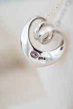 Load image into Gallery viewer, 925 Sterling Silver Georg Jensen Double Heart Pendant, Delross Design Jewellers, Brisbane Jewellers, Custom Brisbane Jewellers, Brisbane Jewellery Repairs, Chermside West Jewellers