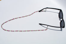 Load image into Gallery viewer, Prehnite, Pearls & Morganite Glasses Strand
