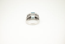 Load image into Gallery viewer, 18ct Gold 2.28ct Aquamarine & Diamond Ring, Delross Design Jewellers, Chermside West Jewellers, Brisbane Jewellers, Brisbane Custom Jewellers