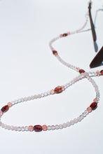 Load image into Gallery viewer, Rose Quartz, Clear Quartz, Cherry Quartz & Garnet Glasses Strand, Delross Design Jewellers, Chermside West Jeweller, Brisbane Jeweller, Custom Jeweller.