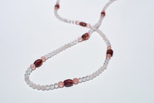 Load image into Gallery viewer, Rose Quartz, Clear Quartz, Cherry Quartz & Garnet Glasses Strand, Delross Design Jewellers, Chermside West Jeweller, Brisbane Jeweller, Custom Jeweller.
