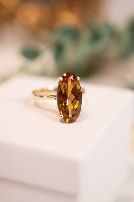 14ct Gold Vintage Orange Stone Ring, Delross Design Jewellers, Brisbane Jeweller, Custom Jewellers, Chermside West Jewellers