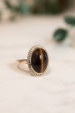 Load image into Gallery viewer, 18ct Gold Vintage Tigers Eye Ring, Delross Design Jewellers, Chermside West Jewellers, Custom Jewellery