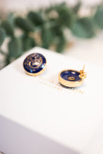 Load image into Gallery viewer, 9ct Gold Antique Satsuma Button Stud Earrings, Delross Design Jewellers, Chermside west Jewellers, Custom Jewellers Brisbane