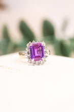 Load image into Gallery viewer, 9ct White Gold Synthetic Sapphire & Synthetic Spinel Ring,  Delross Design Jewellers, Chermside West Jewellers, Custom Jewellers