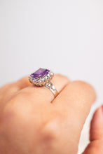 Load image into Gallery viewer, 9ct White Gold Synthetic Sapphire & Synthetic Spinel Ring,  Delross Design Jewellers, Chermside West Jewellers, Custom Jewellers