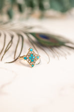 Load image into Gallery viewer, 14ct gold Antique Victorian Turquoise & Pearl Ring, Delross Design Jewellers, Chermside West Jewellers, Custom Jewellery