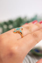 Load image into Gallery viewer, 14ct gold Antique Victorian Turquoise & Pearl Ring, Delross Design Jewellers, Chermside West Jewellers, Custom Jewellery