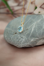 Load image into Gallery viewer, 9ct Gold Swiss Blue Topaz Pendant, Delross Design Jewellers, Custom Jewellers, Chermside West Jewellers