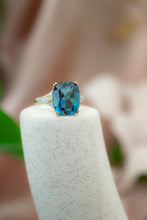 Load image into Gallery viewer, 9ct Gold London Blue Topaz & Diamond Ring, Delross Design Jewellers, Custom Jewellers, Chermside west Jewellers