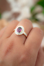 Load image into Gallery viewer, 9ct Gold Rhodolite Garnet & Diamond Ring, Delross Design Jewellers, Chermside West Jewellers,, Custom Jewellers