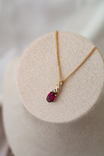 Load image into Gallery viewer, 9ct Gold Synthetic Ruby & Diamond Pendant