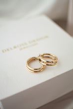 Load image into Gallery viewer,  9ct Gold Hoop Earrings, Delross Design Jeweller, Brisbane Jeweller