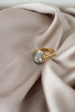 Load image into Gallery viewer, 18ct Gold Handmade Swiss 3.75ct Blue Topaz Ring, Delross Design Jewellers, Brisbane Jewellers, Australia