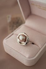 Load image into Gallery viewer, Handmade Sterling Silver Freshwater Pink Pearl Ring, Delross Design Jeweller, Brisbane Jeweller, Chermside Jeweller, Custom Jewellery
