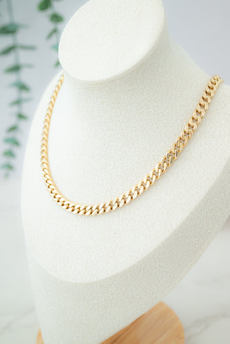 9ct Gold Solid Curb Chain Necklace, Delross Design Jewellers, Chermside West Jewellers, Brisbane Custom Jewellers