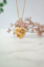 Load image into Gallery viewer, 15ct Gold Antique Art Nouveau Pearl Heart Pendant, Delross Design Jewellers, Brisbane Jewellers, Chermside west Jewellers