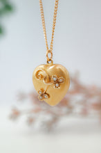 Load image into Gallery viewer, 15ct Gold Antique Art Nouveau Pearl Heart Pendant, Delross Design Jewellers, Brisbane Jewellers, Chermside west Jewellers