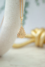 Load image into Gallery viewer, 9ct Gold Pear Locket Pendant, Delross Design Jewellers, Chermside West Jewellers, Brisbane Custom Jewellers