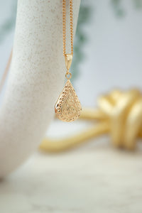 9ct Gold Pear Locket Pendant, Delross Design Jewellers, Chermside West Jewellers, Brisbane Custom Jewellers