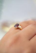 Load image into Gallery viewer, 10ct Vintage Garnet & Diamond Ring, Delross Design Jewellers, Brisbane Custom Jewellers, Chermside west Jeweller
