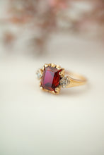 Load image into Gallery viewer, 10ct Vintage Garnet & Diamond Ring, Delross Design Jewellers, Brisbane Custom Jewellers, Chermside west Jeweller