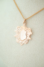 Load image into Gallery viewer, 9ct Rose Gold Vintage Shield Pendant, Delross Design Jewellers, Brisbane Jewellers, Brisbane Custom Jewellery