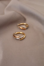 Load image into Gallery viewer, 9ct Yellow, Rose & White Gold Hoop Earrings, Delross Design Jeweller, Brisbane Jeweller, Chermside Jeweller, Custom Jewellery