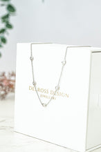 Load image into Gallery viewer, 9ct White Gold Diamond Satellite Necklace, Delross Design Jewellers, Chermside West Jewellers, Brisbane Custom Jewellers
