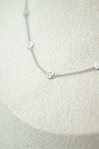 9ct White Gold Diamond Satellite Necklace, Delross Design Jewellers, Brisbane Jewellers, Brisbane Custom Jewellers. Chermside West Jewellers