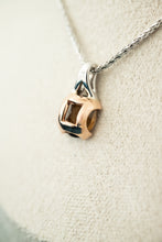 Load image into Gallery viewer, 9ct White & Rose Gold Quartz Pendant