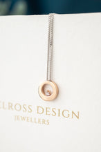 Load image into Gallery viewer, 18ct Rose & White Gold Argyle Pink Diamond Necklace, Delross Design Jewellers, Chermside West Jewellers, Brisbane Jewellers