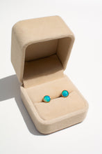 Load image into Gallery viewer, 9ct Gold Natural Solid Boulder Opal Stud Earrings, Delross Design Jeweller, Brisbane Jeweller, Chermside Jeweller, Custom Jewellery